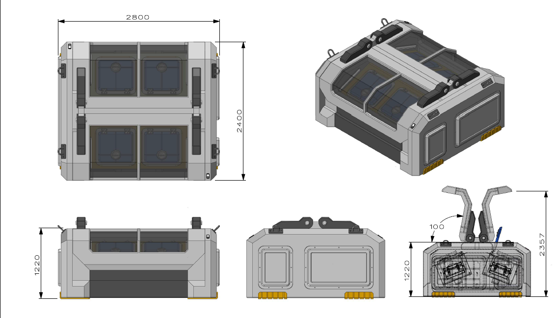 Moon Movers月球移动器3D数模图纸 STEP格式